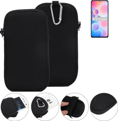 Produktbild von K-S-Trade Neopren-Hülle Handyhülle kompatibel mit UMIDIGI A9 Max Schutzhülle Neoprenhülle Sleeve Schutz-Hülle Gürtel Tasche Case Holster