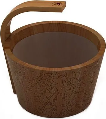 Obrázek produktu pro Saunový kbelík s plastovou vložkou 4l - CEDR
