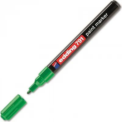 Produktbild von Edding – Paintmarker 791 auf Alkoholbasis, 1–2 mm, grün | 10 Stück