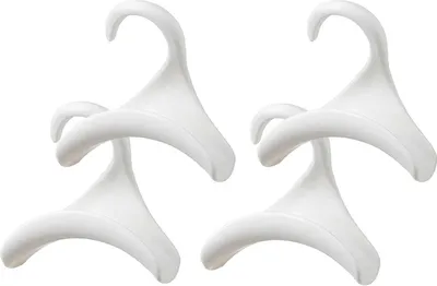 Produktbild von Platzsparende Handtaschenhaken - Set von 4 - Weiß