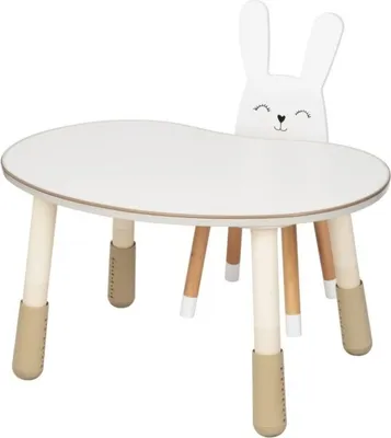 Image de Table et chaise évolutives pour enfants - Lapin