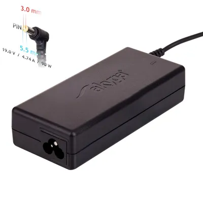 Obrázok produktu pre Akyga AK-ND-27, Laptop, Vnútorný, 100-250 V, 55 +/- 5 Hz, 90 W, 19 V