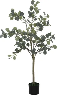 Produktbild von Künstliche Pflanze, Kunstbaum, naturgetreu, Zementtopf, wartungsfrei, Grün