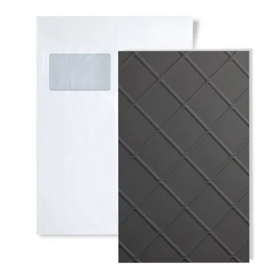 Immagine prodotto di 1 campione di pannello da parete S-19764 WallFace CORD CHARCOAL LIGHT ANTIGRAV Collection | Formato circa A4