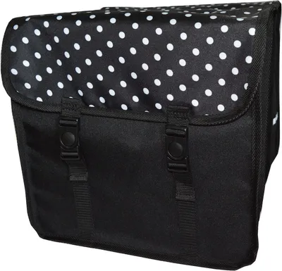 Produktbild von FAHRRADTASCHE ab 26 Zoll Satteltasche Gepäckträgetasche Doppelt 19. Duo - Polka Dots