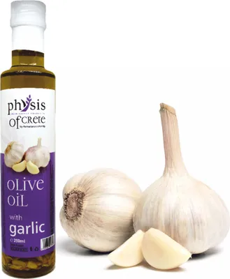 Produktbild von Physis of Crete Natives Olivenöl Extra mit Knoblauch 250 ml