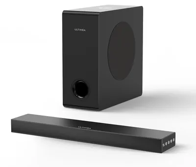 Image de Barre de son - Barre de son 2.1 pour TV - Son stéréo - 160W - 87dB - 50Hz-20KHz - Haut-parleurs - Câbles de haut-parleurs