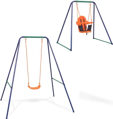 Produktbild von 2-in-1 Einzelschaukel und Babyschaukel Orange