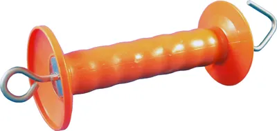 Produktbild von Electra Torgriff CERBERUS aus Edelstahl für Weidezäune, mit Haken