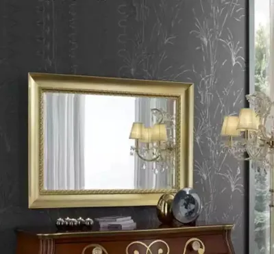 Productafbeelding van Klassischer Wandspiegel Holzrahmen Spiegel Möbel 120x85 Hängespiegel