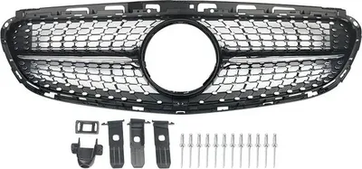 Produktbild von Frontgrill, Diamantstil, für Mercedes E-Klasse W212 (2014-2016), wie gezeigt