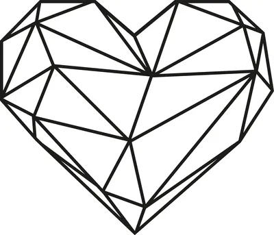 Zdjęcie produktu dla Wallity Heart, Obraz, Metal, Czarny, 470 mm, 1,5 mm, 400 mm