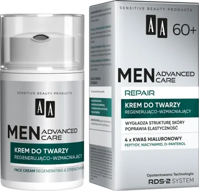 Produktbild von AA Men Advanced Care Repair 60+ Krem do twarzy regenerująco-wzmacniający, 50 ml