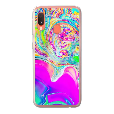 Produktbild von MuchoWow® Handyhülle Schutzhülle Hülle für Samsung Galaxy A20e Kunst - Farben - Psychedelisch Silikon Softcase Handy Hülle - Abdeckung