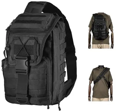 Obrázek produktu pro Taktický batoh typu sling pro muže – batoh na denní výlety, kempování, turistiku a trekking