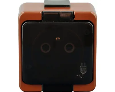 Zdjęcie produktu dla Gniazdo E2 5002012091770 Smart IP44 brązowe