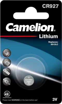 Produktbild von Camelion CR927-BP1, Einwegbatterie, CR927, Alkali, 3 V, 1 Stück(e), 30 mAh