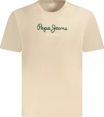 Produktbild von Herren Kurzarm T-Shirt Beige aus 100% Nachhaltiger Baumwolle