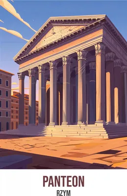 Produktbild von Plakat 50x70cm Pantheon
