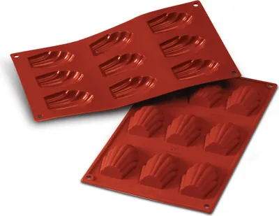 Produktbild von Silikomart Muffinbackform Madeleine 9er 6,8cmx4,5cm H 1,7cm Silikon, terracotta