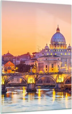 Produktbild von Bilder auf glas - Einteilig - Rom Italien Basilika Geschichte - 50x70cm - Glasbilder - Wandbilder - Bilder - Wanddekoration aus Glas - Glas Bilder - Wandbild auf Glas - GPA50x70-2704