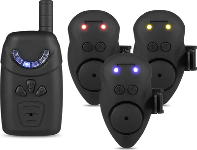 Produktbild von Lixada Angelkoeder-Alarm-Set mit tragbarer Tasche Angelkoeder-Alarm-Set Leuchtende Angelkoeder-Anzeige Digitales Angel-Alarm-Kit Koeder-Alarm Leuchtende Angelkoeder-Anzeige