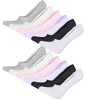 Produktbild von 12 Paar Damen Füßlinge Ballerina Unsichtbare Sneaker Sport Socken mit Rutschfest Silikon, 12 Paar, Mix/35-38