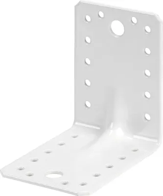 Produktbild von Vormann Schwerlast-Winkelverbinder weiß 70 x 70 x 55 mm