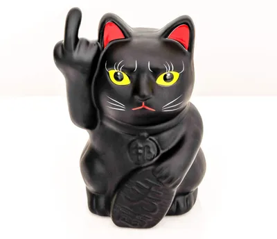 Produktbild von Spardose Katze schwarz matt 16 cm – Fluffy Dreams Dekofigur für Katzenliebhaber