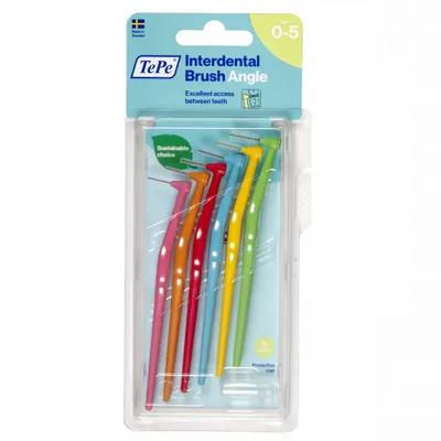 Obrázok produktu pre TePe Sklon Medziprostorové Kefky Štartovací Set mix veľkostí 0.4-0.8mm, 6 ks