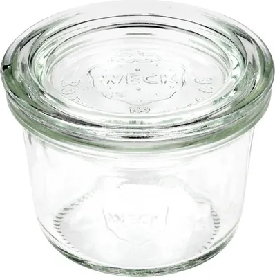 Produktbild von APS-Germany Weck-Gläser mit Deckel, 12er Set, Behälter, Rund, 0,08 l, Transparent, Glas, Glas