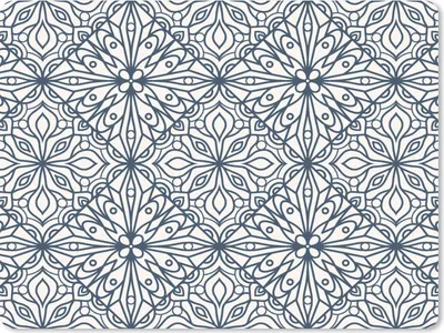 Produktbild von MuchoWow® Mauspad Mousepad Muster - Kariert - Schwarz - Weiß 23x19 cm - Mousepads - Maus Mat - Pad - Mausunterlage - Schreibtischunterlage - Mauspad