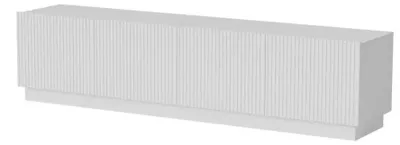 Zdjęcie produktu dla Cama Szafka RTV LIVERTI 200x42x48 biały, Biały, Płyta wiórowa, Biały, Płyta wiórowa, 4 pół., Laminat