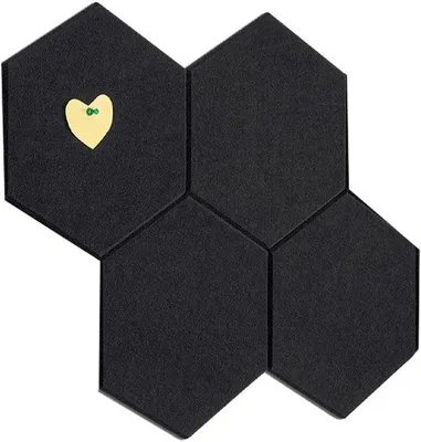 Image de Présentoir à quatre étagères avec plateau en bois autocollant - Décoration murale pour la chambre, le bureau et le salon
