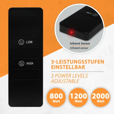 Produktbild von Infrarot Deckenheizstrahler Vintage Dark 2500W