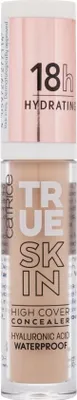 Obrázek produktu pro CATRICE True Skin High Cover, 4,5 ml, Univerzální, Neutral Biscuit, 18 h, Láhev, AQUA (WATER), TALC, DIMETHICONE, DICAPRYLYL ETHER, CETYL PEG/PPG-10/1 DIMETHICONE, GLYCERIN,...