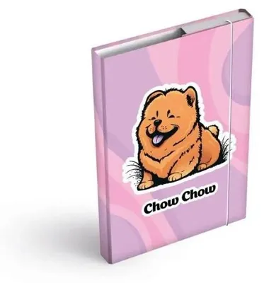 Productafbeelding van A5 ordner met elastiek, design: Chow Chow