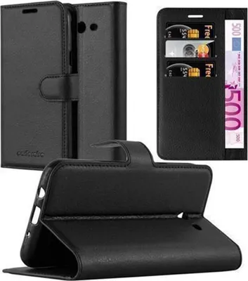Produktbild von Cadorabo Hülle für Samsung Galaxy J5 2017 US Version Schutz Hülle in Schwarz Handyhülle Etui Case Cover Magnetverschluss