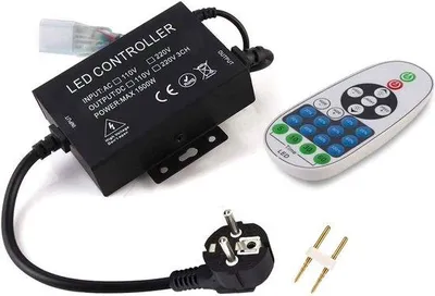 Productafbeelding van Afstandsbediening voor LED-strip met 23 toetsen, 220 V, 1500 W - Lichtstrip Controller en Netstekker