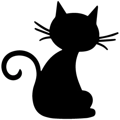 Produktbild von Tafelaufkleber – abwischbare Wandaufkleber – SCHWARZE KATZE + 4 FLÜSSIGKREIDE – 95 x 95 cm