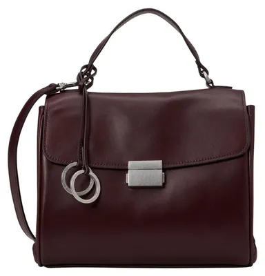 Produktbild von Marc O'Polo Leder Handtasche Umhängetasche Greta Crossbody Bag Black Cherry dunkelrot