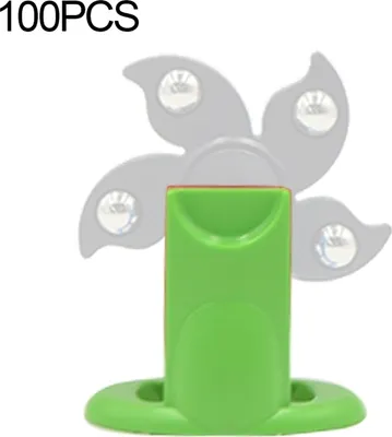 Productafbeelding van 100 stuks plastic bureaurek met draaimechanisme voor fidget spinners (groen)