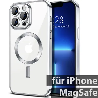 Produktbild von MagSafe Hülle iPhone 14 Schutz Bumper Magnet Case Cover Chrome
