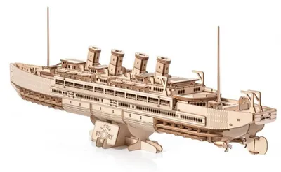 Image de Puzzle en bois 3D, modèle de paquebot, Titanic, idée cadeau