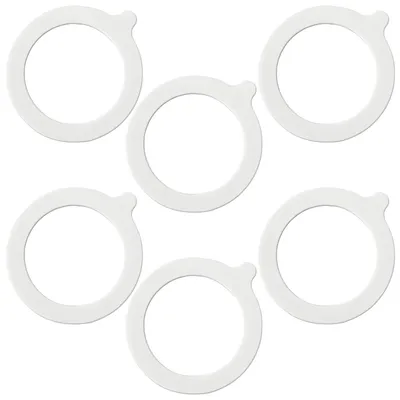 Immagine prodotto di Guarnizioni in silicone, confezione da 6 pezzi, diametro interno di 6,5 cm, per barattoli di vetro