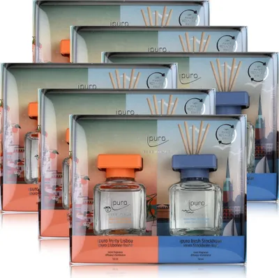 Produktbild von Ipuro fruity Lisboa & fresh Stockholm 2x50ml - Duftöl Raumduft (6er Pack)
