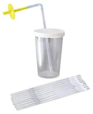 Produktbild von ARK Therapeutic Trinkbecher für Kinder - Sip-Tip® Becher mit Strohhalmen Discrete drinkbeker met rietjes met ingebouwd ventiel, voor tieners en volwassenen.