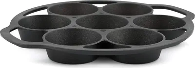 Produktbild von Gusseisen Muffinform - für 7 Muffins - vielseitig - 1 Stück