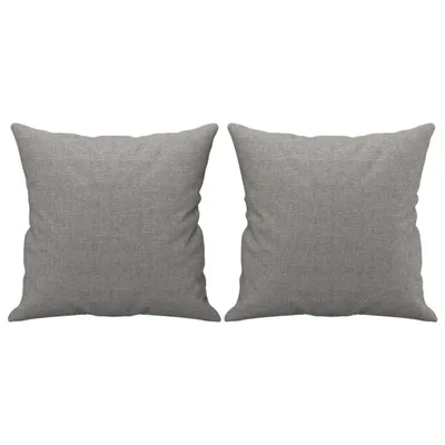 Produktbild von vidaXL Zierkissen 2 Stk. Hellgrau 40x40 cm Stoff