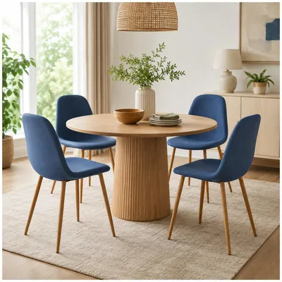 Produktbild von 4er Set Stühle SavannahW, 43,5x88,5x53 cm, Sitzhöhe 47 cm, bis 120 kg